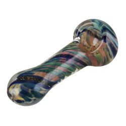 Spiral Fumed Dicro Glass Hand Pipe