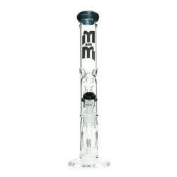 M&M Tech Straight Tube Ice Bong with Chandelier Perc | Black