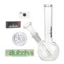 Amsterdam Micro Glass Bubble Base Bong Set - Complete Set 