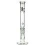 Black Leaf 9mm Straight Ice Bong | 45 cm - Front View 