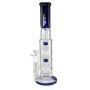 Black Leaf Double Drum Perc Ice Bong