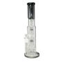 Black Leaf Double Drum Perc Ice Bong