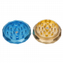 Famous Design Floral Lush Aluminum 2-Stage Grinder | Teal and Gold