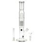 Black Leaf - ELITE Cylinder 6-arm Perc Bong with Carb Hole - Downstem and Herb Bowl Included