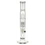 Black Leaf - ELITE Cylinder 6-arm Perc Bong with Carb Hole - Front View 