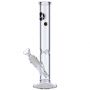 LA Pipes Clear Straight Ice Bong | 12 Inch | side view 2