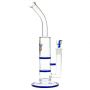 Black Leaf - Glass Bong with Double HoneyComb Disc Perc - 36cm - Side View 6