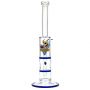 Black Leaf - Glass Bong with Double HoneyComb Disc Perc - 36cm - Back View 