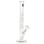 LA Pipes Straight Ice Bong with Double Showerhead Percolator | 14 Inch