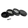 G-Spot - Aluminum Magnetic Herb Grinder - 4-part - 62mm - Black
