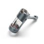 Pyptek Aluminum and Glass Bubbler | Gunmetal | side view 1