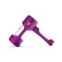 Pyptek Aluminum and Glass Bubbler | Purple | side view 2