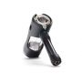 Pyptek Aluminum and Glass Bubbler | Black | side view 3