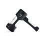 Pyptek Aluminum and Glass Bubbler | Black | side view 2