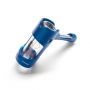 Pyptek Aluminum and Glass Bubbler | Blue | side view 1