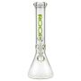 ROOR Little Sista Beaker Ice Bong 7.0mm Green logo | 35cm | 14.5mm - Front View 