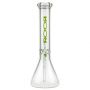 ROOR Little Sista Beaker Ice Bong 7.0mm Green logo | 35cm | 14.5mm - Back View 