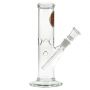 Glass Straight Mini Mandala Ice Bong | 14.5 mm - Side View 3