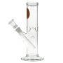 Glass Straight Mini Mandala Ice Bong | 14.5 mm - Side View 2