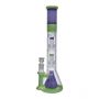Retro Pastel Beaker with Dual Tree & Pyramid Perc Water Pipe