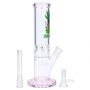 Stoner Mom Straight Tube with Honeycomb Perc pink