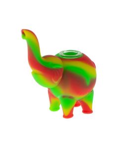 Silicone Mini Elephant Hand Pipe | All colors