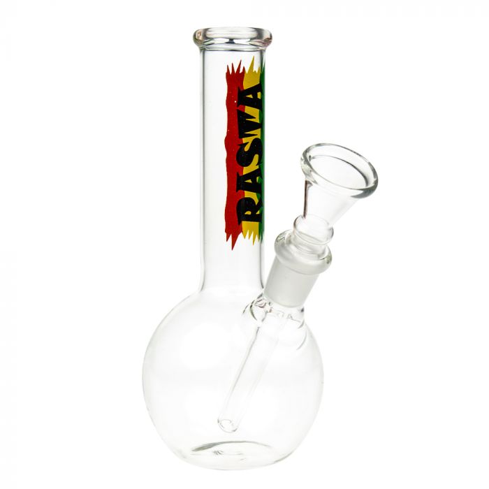 Mini Glass Bongs for Smoking Cannabis Bong Size Rasta 10 cm