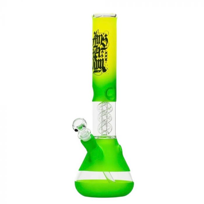 Amsterdam Glass Fading Color Beaker Base Spiral Perc Bong