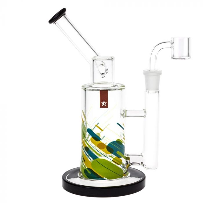 Famous Brandz Versuz Straight Glass Dab Rig | 8 Inch