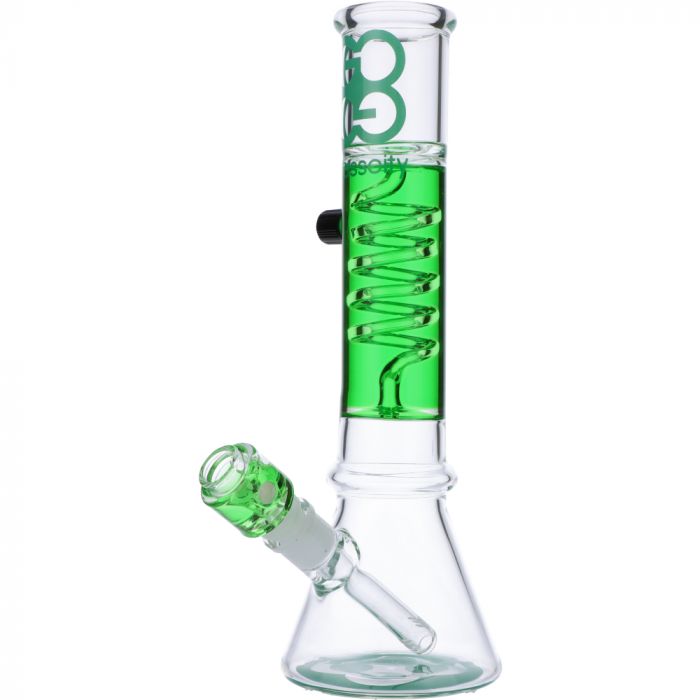 Glycerine Coil Beaker Bong with Glycerine Bowl