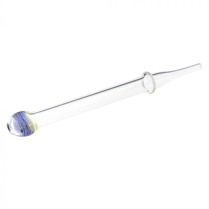 Dab Straw - Clear Glass W/ Fume & Color Worked Flat Mouthpiece, Flow  Restriction w/ Maria, 7.0 • American Made Glass Pipes, Spoons, Bubblers,  Bongs, Bats, Dab Straws