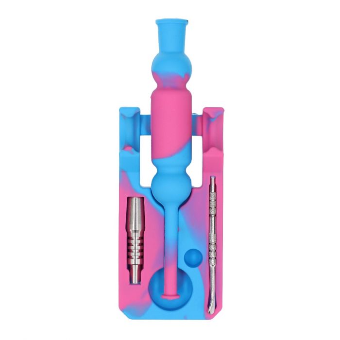 Tie-Dye Rainbow – Silicone Nectar Collector Kit