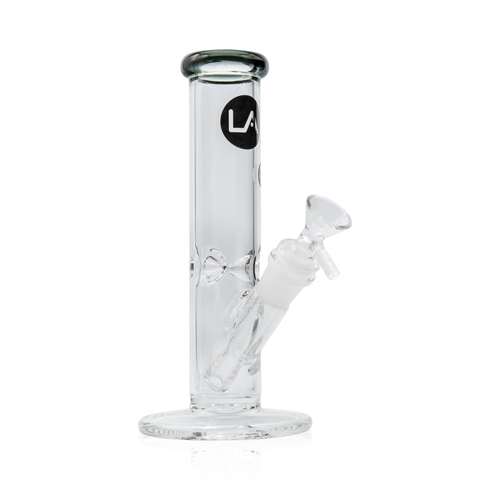 STRONG BONG Glass Dab Rig Bong 8 with Quartz Banger 18.8mm and Carb Cap, Size: 8 (20cm), Smoking Waterpipe