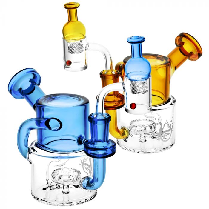 Pulsar Mini Chug Recycler Dab Rig with Carb Cap