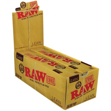 RAW Classic Lean Cones (20pcs) - 12 Pack