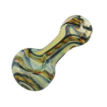 3" Inside Out Cane Glass Pipe
