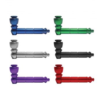 Aluminum Smoking Pipe with Lid | Available colors