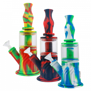 4-in-1 Silicone Multifunction Bong | Colors