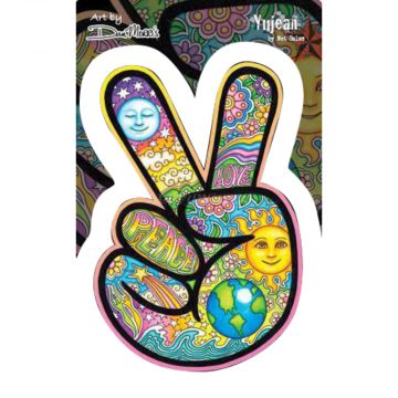 Dan Morris Peace Hand Indoor/Outdoor Sticker