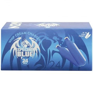 Special Blue Cream Chargers - 24 Pack