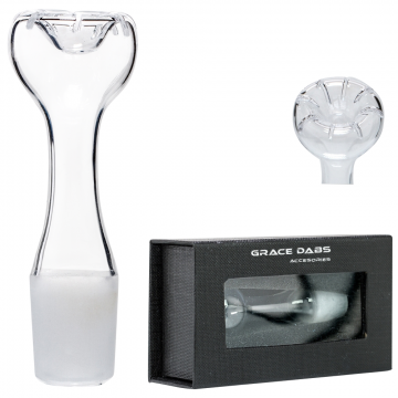 Grace Glass - Slitted Dome Top Quartz Nail for Oils and Concentrates - Male joint - 18.8mm 