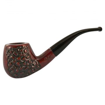 Pulsar Engraved Bent Apple Rosewood Tobacco Pipe