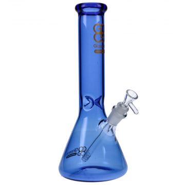 Glasscity Limited Edition Beaker Ice Bong | Blue | Small | Side view 1
