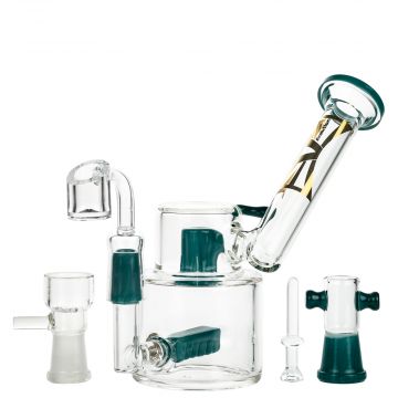 Evolution Morning Glory Sidecar Dab Rig with Inline Diffuser | Light Blue - Complete Set