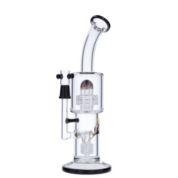 Evolution Indian Summer Dab Rig with Double Matrix Perc | 12 Inch | Black | Dome | Side view 1