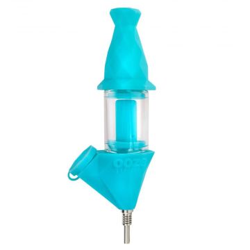 Ooze Bectar Silicone Waterpipe & Nectar Straw | Teal