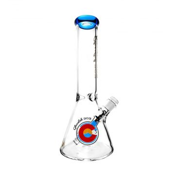 Glasslab 303 Beaker With Color Accent | Cobalt