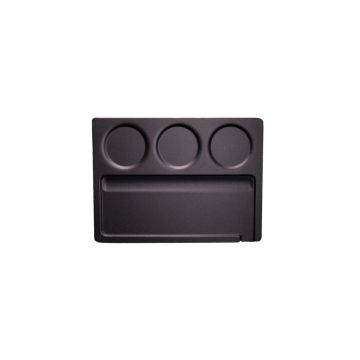 Myster Stand Alone Magnetic Rolling Tray |  Black | top view