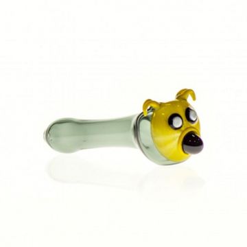 Yellow Dog Glass Spoon Pipe