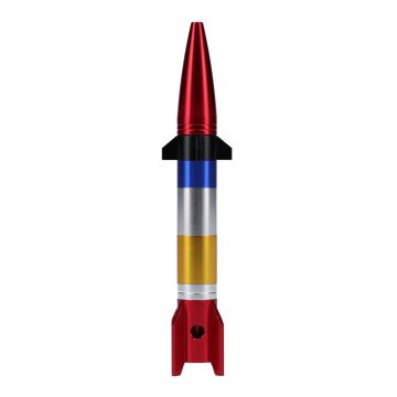 Rocket Ship Metal Hand Pipe - Assembled 